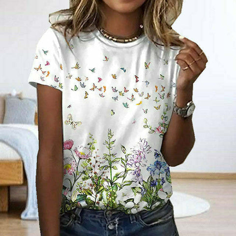 Women's Flower Print Top