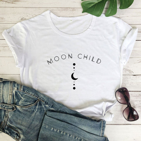 Moon Child Fashion Short Sleeve T-Shirt Top