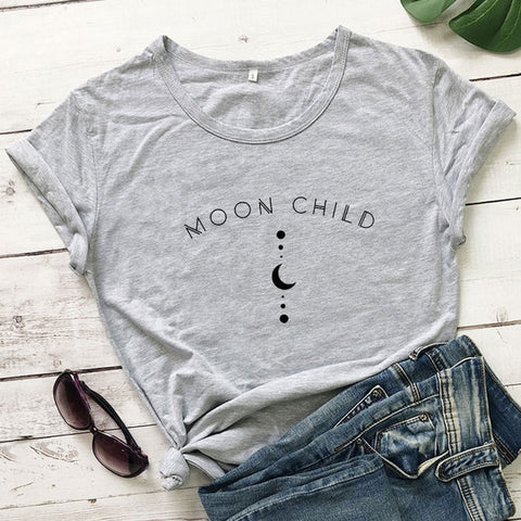 Moon Child Fashion Short Sleeve T-Shirt Top