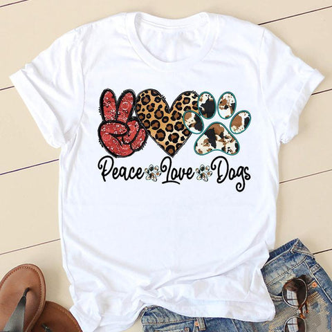 Dog Mom, Pug Mom, Paw T-Shirt