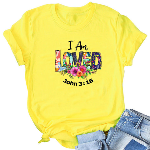 I Am Loved Casual T-Shirt Top