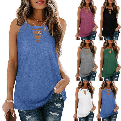 Hollow Casual Women's Tank Top