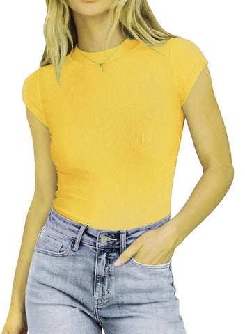 Women's Knitted Slim Casual Basic Top