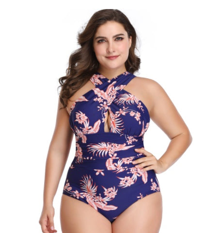 One-piece Cross Top Swimsuit