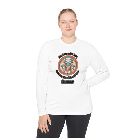 Lightweight Long Sleeve Tee - Cancer - Nurture with love, embrace the ebb and flow