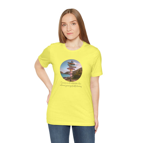 Short Sleeve Tee - Success is not a destination; it's a continuous journey of self-discovery