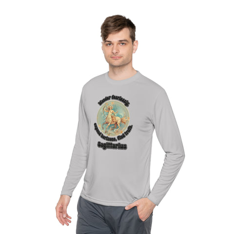 Lightweight Long Sleeve Tee - Sagittarius - Wander fearlessly, expand horizons, find truth