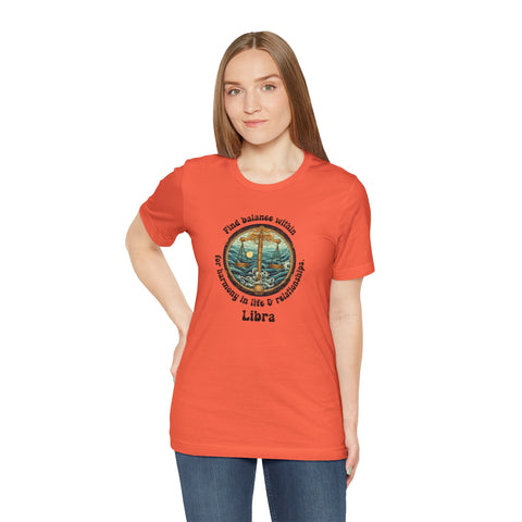 Short Sleeve Tee - Libra - Find balance within for harmony in life & relationships