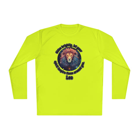 Lightweight Long Sleeve Tee - Leo - Shine brightly, let your spirit inspire those around you