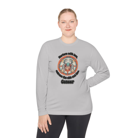 Lightweight Long Sleeve Tee - Cancer - Nurture with love, embrace the ebb and flow