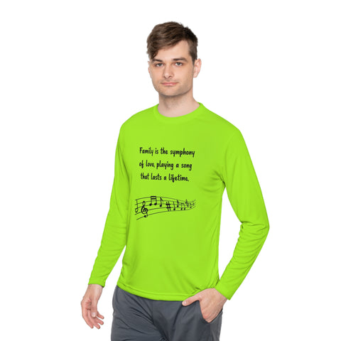 Lightweight Long Sleeve Tee - Family is the symphony of love, playing a song that lasts a lifetime.