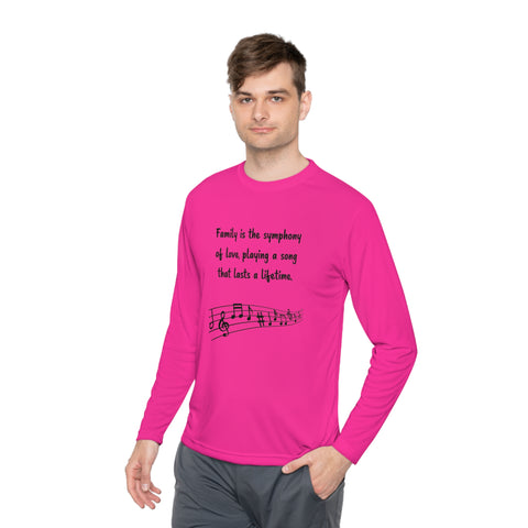 Lightweight Long Sleeve Tee - Family is the symphony of love, playing a song that lasts a lifetime.