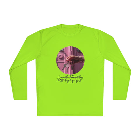 Lightweight Long Sleeve Tee - Embrace the challenges, they hold the keys to your growth