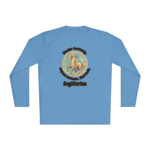 Lightweight Long Sleeve Tee - Sagittarius - Wander fearlessly, expand horizons, find truth