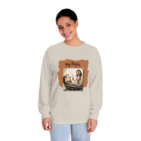 Unisex Classic Long Sleeve T-Shirt - Grilling 1 - Embrace Joy