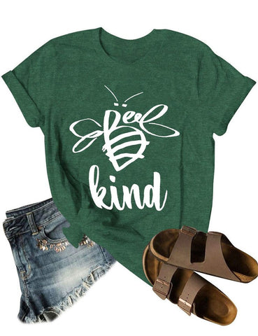 Bee Kind Round Neck Short Sleeve Top