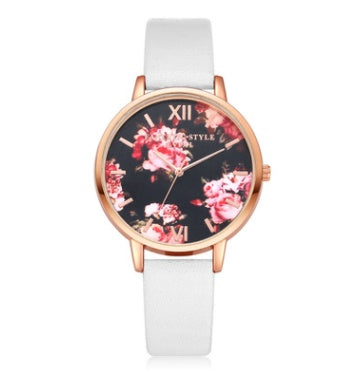 Fashion Leather Strap Quartz Wrist Watch