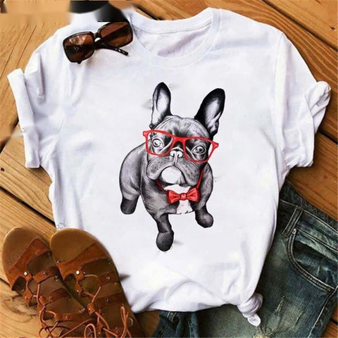 Fashionable Cartoon Dog T-Shirt