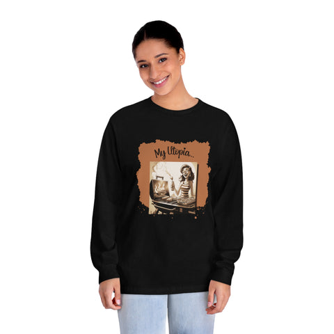 Unisex Classic Long Sleeve T-Shirt - Grilling 1 - Embrace Joy