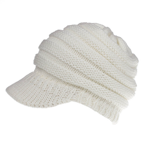 Ponytail Beanie Hats Soft Knit Caps