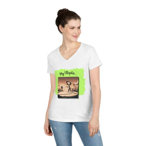 Ladies' V-Neck T-Shirt - Gardening - Fun and Fabulous