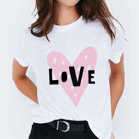 Cartoon Love Sweet Cute T-Shirt