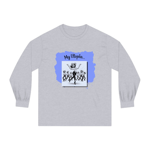 Unisex Classic Long Sleeve T-Shirt - Line Dancing - Happy Heart