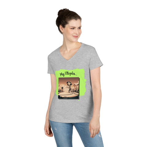 Ladies' V-Neck T-Shirt - Gardening - Fun and Fabulous