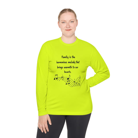 Lightweight Long Sleeve Tee - Family is the harmonious melody that brings warmth to our hearts.