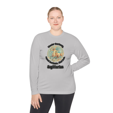 Lightweight Long Sleeve Tee - Sagittarius - Wander fearlessly, expand horizons, find truth