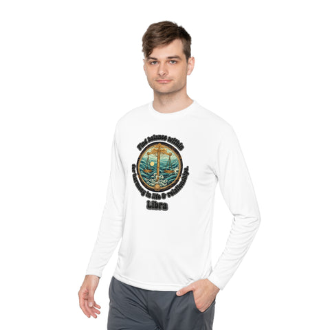 Lightweight Long Sleeve Tee - Libra - Find balance within for harmony in life & relationships