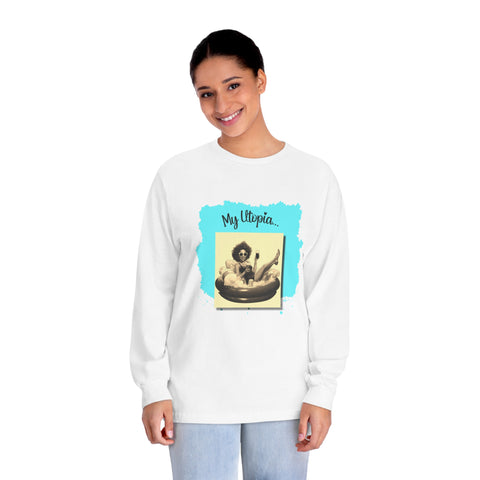 Unisex Classic Long Sleeve T-Shirt - Pool Day - Happy Hideaway