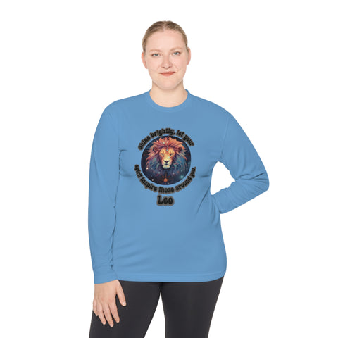 Lightweight Long Sleeve Tee - Leo - Shine brightly, let your spirit inspire those around you