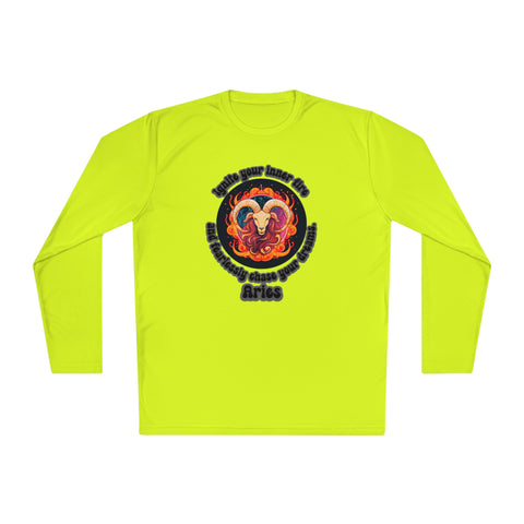 Lightweight Long Sleeve Tee - Aries - Ignite your inner fire and fearlessly chase your dreams