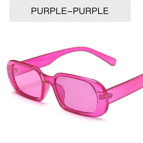 Retro Small Frame Sunglasses Candy Color Colorful