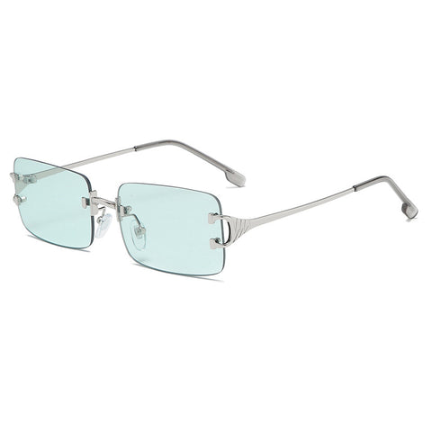 Retro Rimless Cut-Edge Sunglasses