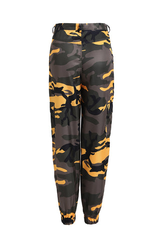 Camouflage Activewear Denim Casual Pants