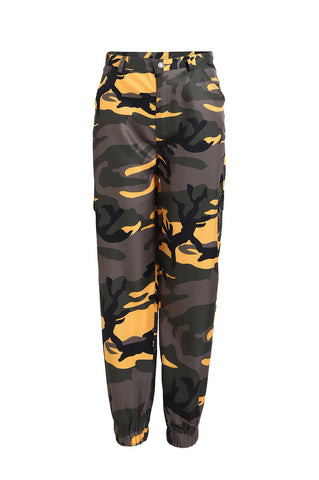 Camouflage Activewear Denim Casual Pants