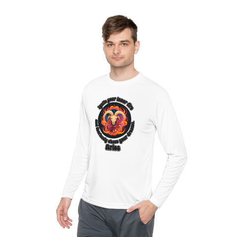 Lightweight Long Sleeve Tee - Aries - Ignite your inner fire and fearlessly chase your dreams