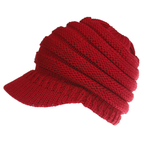 Ponytail Beanie Hats Soft Knit Caps