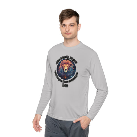 Lightweight Long Sleeve Tee - Leo - Shine brightly, let your spirit inspire those around you