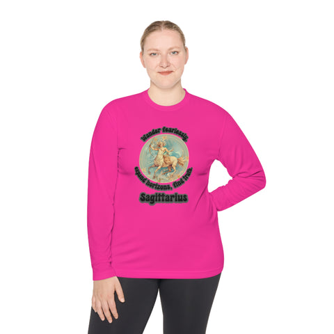 Lightweight Long Sleeve Tee - Sagittarius - Wander fearlessly, expand horizons, find truth