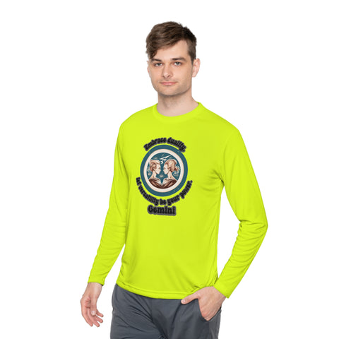 Lightweight Long Sleeve Tee - Gemini - Embrace duality, let versatility be your power