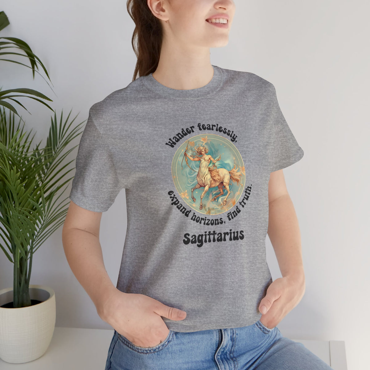 Short Sleeve Tee - Sagittarius - Wander fearlessly, expand horizons, find truth