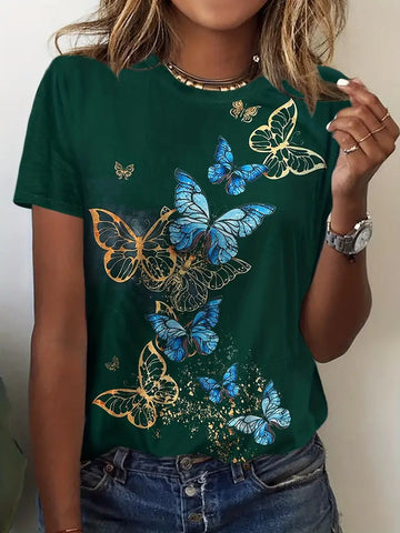 Ladies Butterfly Garden Top