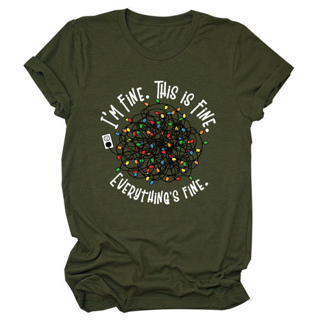 Everything is Fine Short-sleeved T-shirt Top