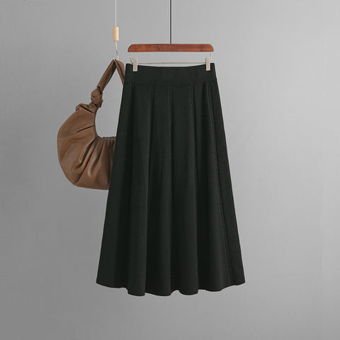 Mid-length Autumn And Winter Knit Skirt