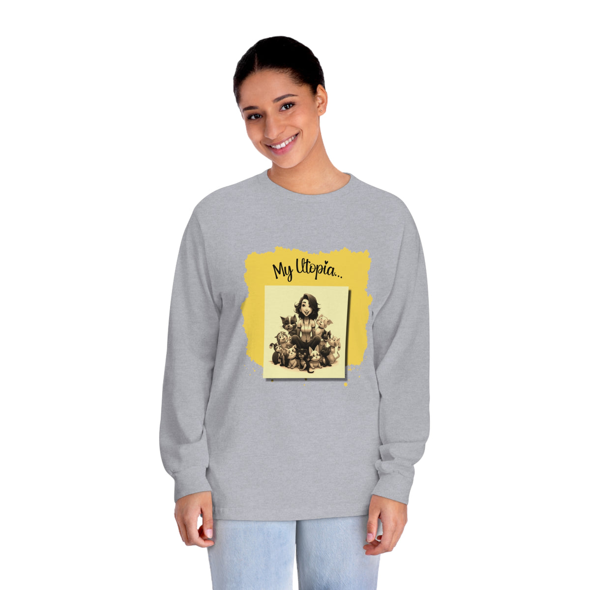 Unisex Classic Long Sleeve T-Shirt - Fur Babies - Happy Chic