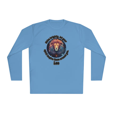 Lightweight Long Sleeve Tee - Leo - Shine brightly, let your spirit inspire those around you