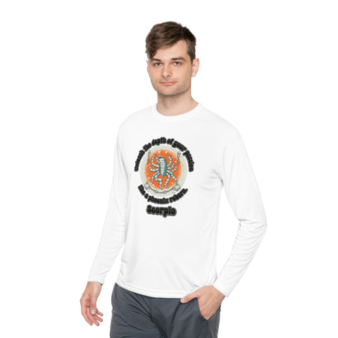 Lightweight Long Sleeve Tee - Scorpio - Unleash the depth of your passion like a phoenix reborn